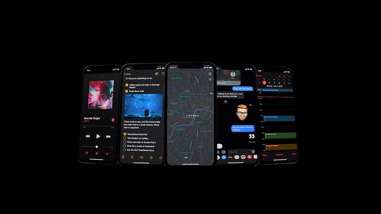 Así es y así funciona exactamente el modo oscuro de iOS 13