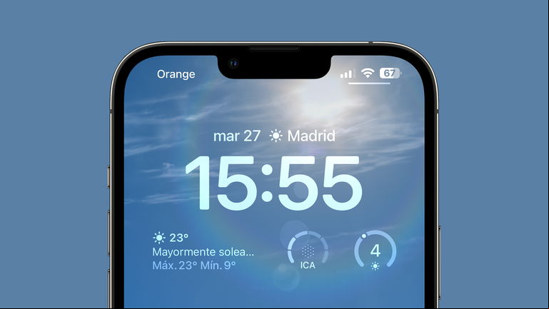 Cómo poner el tiempo en la nueva pantalla de bloqueo del iPhone
